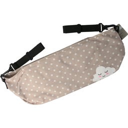 Baby Kinderwagentasche beige mit Wolkenstickerei - 1 Stk