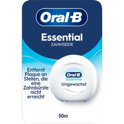 Oral-B Essential Zahnseide Ungewachst - 50 m