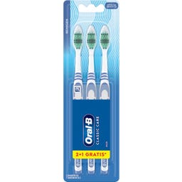 Oral-B Zahnbürste Classic Care Mittel 2+1 Pack - 3 Stück