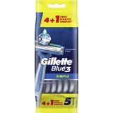 Gillette Blue3 Simple Disposable Razors 4+1