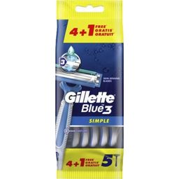 Gillette Blue3 Simple Disposable Razors 4+1