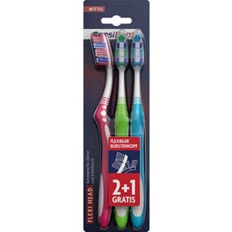 SensiDent Zahnbürste Flexi Head 2+1 - 3 Stück