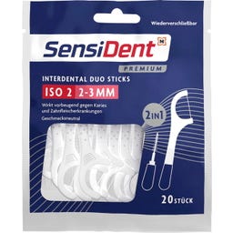 SensiDent Interdental Duo Sticks 2-3mm ISO 2 - 20 Stück