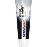 SensiDent Zahncreme Black & White Aktivkohle
