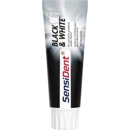 SensiDent Zahncreme Black & White Aktivkohle - 75 ml