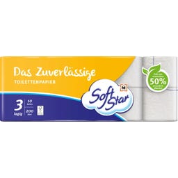 Toilettenpapier Das Zuverlässige 3-lagig 10x200 Blatt - 2.000 Stück