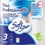 Das Professionelle 6in1 Premium Multifunktionst&uuml;cher 3-lagig 2x70 St&uuml;ck