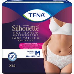 Silhouette Hüfthohe Unterwäsche Plus Weiß - M