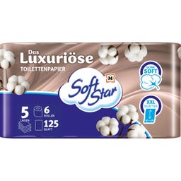 Toilettenpapier Das Luxuriöse 5-lagig 6x125 Blatt - 750 Stück