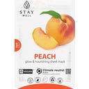 Stay Well Vegan sheet mask - PEACH - 1 pcs