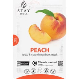 Stay Well Vegan sheet mask - PEACH - 1 Stk