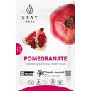 Stay Well Vegan sheet mask - POMEGRANATE - 1 kos.
