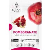 Stay Well Vegan sheet mask - POMEGRANATE