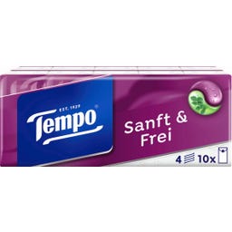 Tempo Taschentücher sanft & frei 10x9 Tücher - 90 Stück