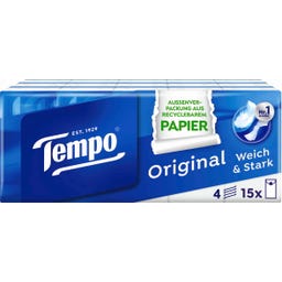 Tempo Taschentücher Klassik 15 x 10 - 150 Stück