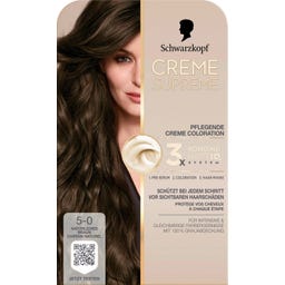 Schwarzkopf Creme Supreme 5-0 Natürliches Braun - 182 ml
