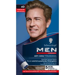 Schwarzkopf MEN PERFECT Anti-Grau Tönungs-Gel - 40 - dunkelblond