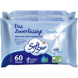 Feuchtes Toilettenpapier Das Zuverlässige Sensitiv 2x60 Stück - 120 Stück