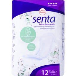 Senta Prima Baumwolle Spezialbinde - 12 Stück