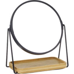 Trendshop Kosmetikspiegel mit Bambusablage - 1 Stk
