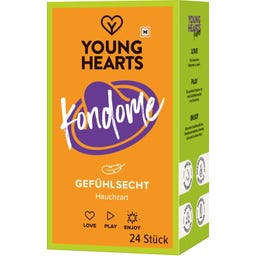 YOUNG HEARTS Kondome Gefühlsecht - 24 Stück