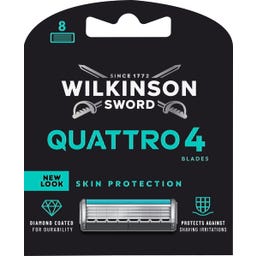 Wilkinson Sword Quattro Titanium Sensitive Klingen - 8 Stück