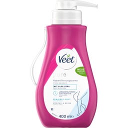 pure Haarentfernungscreme Sensitive Pumpspender - 400 ml