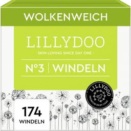 Hautfreundliche Windeln Monatsbox, Größe 3 (6-10kg) - 174 Stück