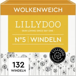 Hautfreundliche Windeln Monatsbox, Größe 5 (11-16kg) - 132 Stück