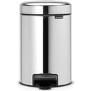 Treteimer Newicon 3 L mit Kunststoffeinsatz - Brilliant Steel
