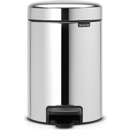 Treteimer Newicon 3 L mit Kunststoffeinsatz - Brilliant Steel