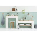Treteimer Newicon 3 L mit Kunststoffeinsatz - Brilliant Steel
