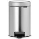 Brabantia Newicon Pedal Bin 3 L with Plastic Liner - Matt Steel