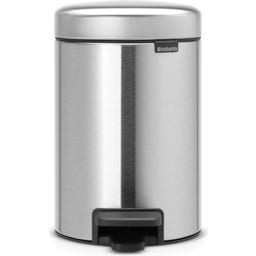 Brabantia Newicon Pedal Bin 3 L with Plastic Liner - Matt Steel