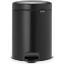 Treteimer Newicon 5 L mit Kunststoffeinsatz - Matt Black
