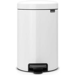 Treteimer Newicon 12 L mit Kunststoffeinsatz - White
