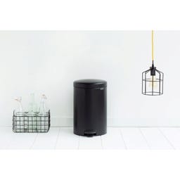 Treteimer Newicon 20 L mit Kunststoffeinsatz - Matt Black