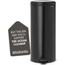 Treteimer Newicon 30 L mit Kunststoffeinsatz - Matt Black