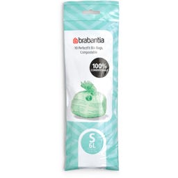 PerfectFit Müllbeutel - biologisch abbaubar - 6L (S) - 10 Stück pro Rolle