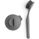Brabantia Spazzola Lavapiatti con Ventosa - Dark Grey