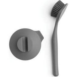 Brabantia Spazzola Lavapiatti con Ventosa - Dark Grey