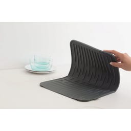 Brabantia Siliconen Afdruipmat - Dark Grey