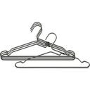 Brabantia Kleiderbügel Aluminium 4er-Set - Schwarz