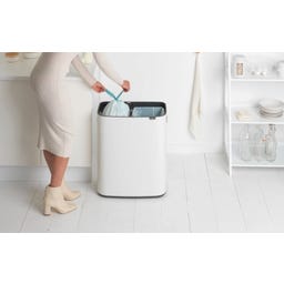 Brabantia Bo Touch Bin, 2 x 30 Liter - White