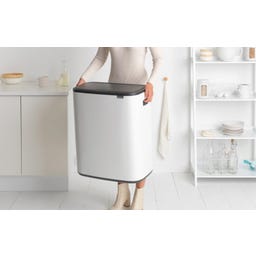Brabantia Bo Touch Bin, 2 x 30 Liter - White