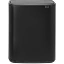 Bo Touch Bin 2 x 30 L mit 2 Kunststoffeinsätzen - Matt Black