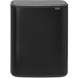 Bo Touch Bin 2 x 30 L mit 2 Kunststoffeinsätzen - Matt Black