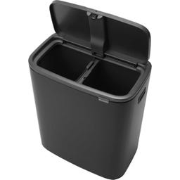 Bo Touch Bin 2 x 30 L mit 2 Kunststoffeinsätzen - Matt Black