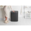 Bo Touch Bin 2 x 30 L mit 2 Kunststoffeinsätzen - Matt Black