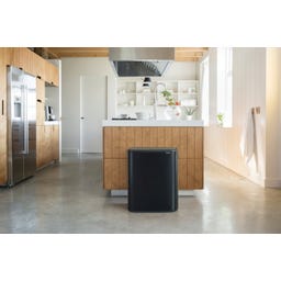 Bo Touch Bin 2 x 30 L mit 2 Kunststoffeinsätzen - Matt Black